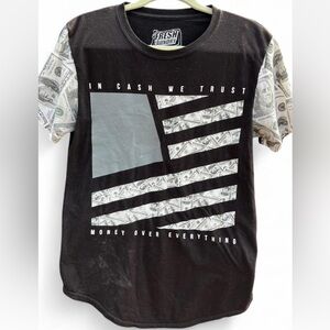 Fresh Laundry Black and Gray Graphic Tee